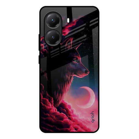 Moon Wolf Glossy Case for Poco X7 Pro 5G