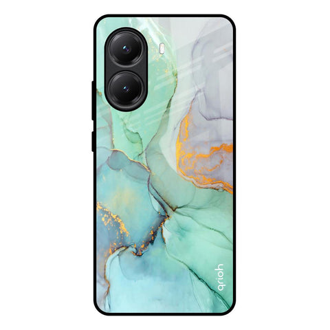 Green Marble Glossy Case for Poco X7 Pro 5G