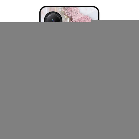 Pink & Gold Gllitter Marble Glossy Case for Poco X7 Pro 5G