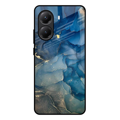 Blue Cool Marble Glossy Case for Poco X7 Pro 5G