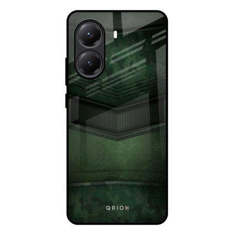 Green Leather Glossy Case for Poco X7 Pro 5G