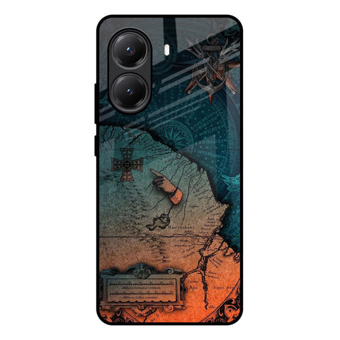 Geographical Map Glossy Case for Poco X7 Pro 5G