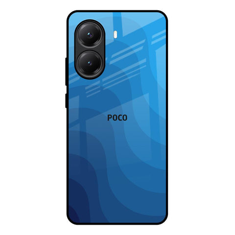 Blue Wave Abstract Glossy Case for Poco X7 Pro 5G