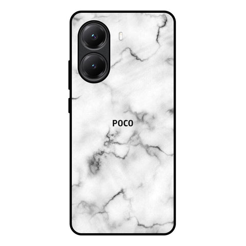 Satin White Marble Glossy Case for Poco X7 Pro 5G