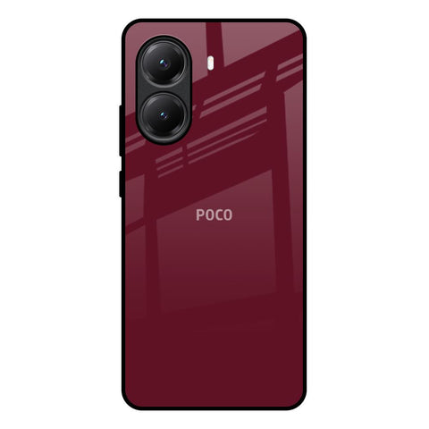 Classic Burgundy Glossy Case for Poco X7 Pro 5G