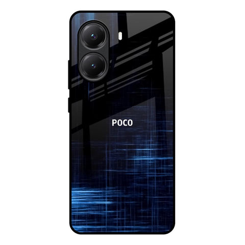 Blue Scratch Glossy Case for Poco X7 Pro 5G