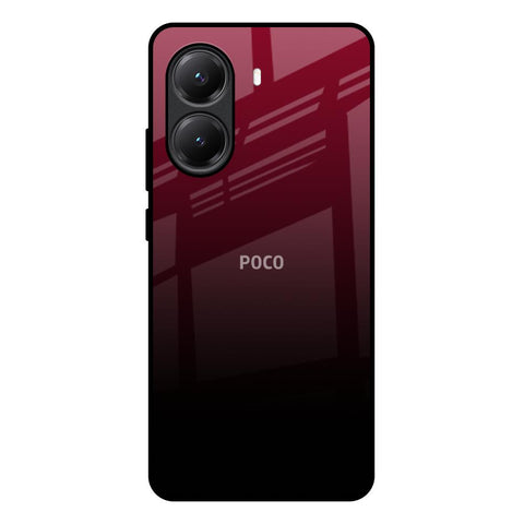Wine Red Glossy Case For Poco X7 Pro 5G
