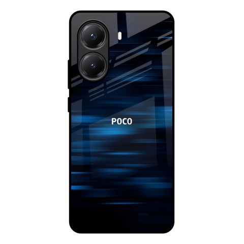 Blue Rough Abstract Glossy Case for Poco X7 Pro 5G