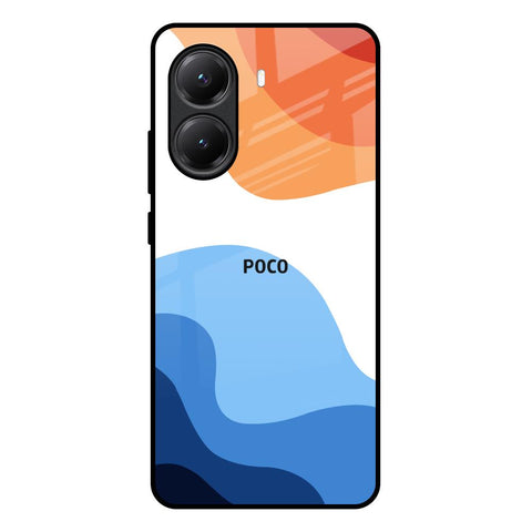 Wavy Color Pattern Glossy Case for Poco X7 Pro 5G