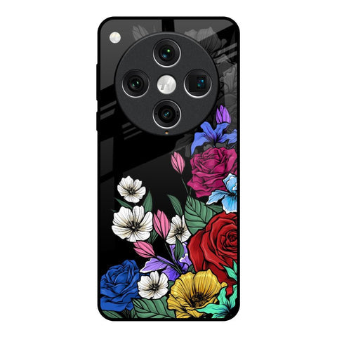 Rose Flower Bunch Art Glossy Case for Oppo Find x8 Pro