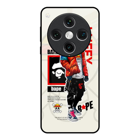 Bape Luffy Glossy Case for Oppo Find x8 Pro
