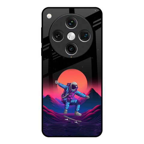 Retro Astronaut Glossy Case for Oppo Find x8 Pro