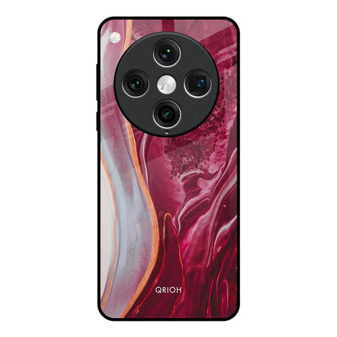 Crimson Ruby Glossy Case for Oppo Find x8 Pro