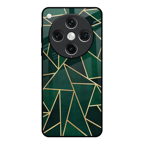 Abstract Green Glossy Case For Oppo Find x8 Pro
