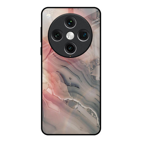 Pink And Grey Marble Glossy Case For Oppo Find x8 Pro