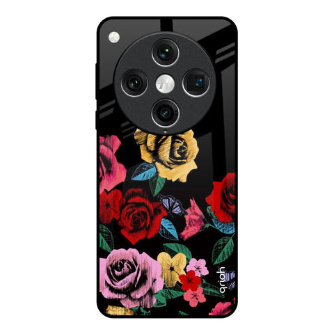 Floral Decorative Glossy Case For Oppo Find x8 Pro