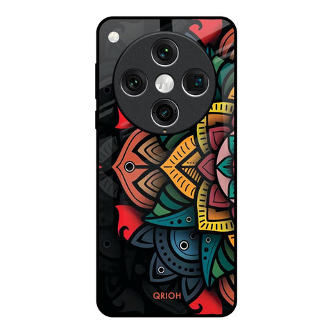 Retro Gorgeous Flower Glossy Case for Oppo Find x8 Pro