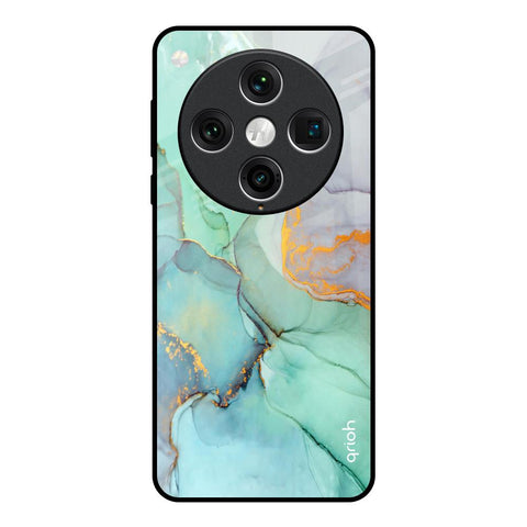 Green Marble Glossy Case for Oppo Find x8 Pro