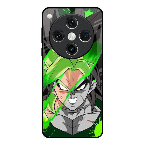 Anime Green Splash Glossy Case for Oppo Find x8 Pro