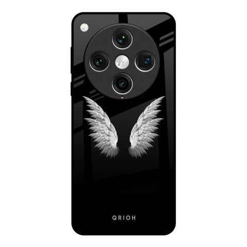 White Angel Wings Glossy Case for Oppo Find x8 Pro