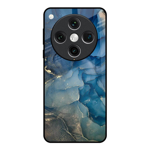 Blue Cool Marble Glossy Case for Oppo Find x8 Pro