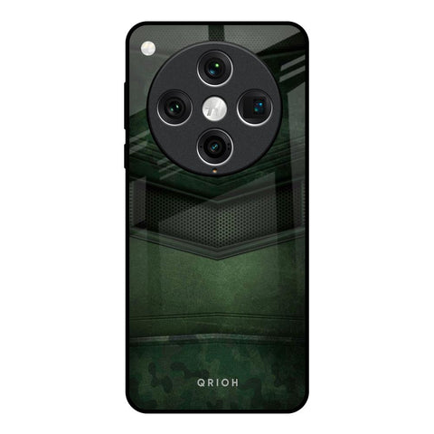 Green Leather Glossy Case for Oppo Find x8 Pro