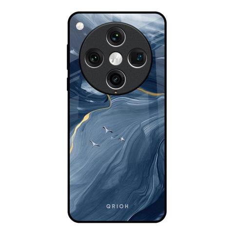 Deep Ocean Marble Glossy Case for Oppo Find x8 Pro
