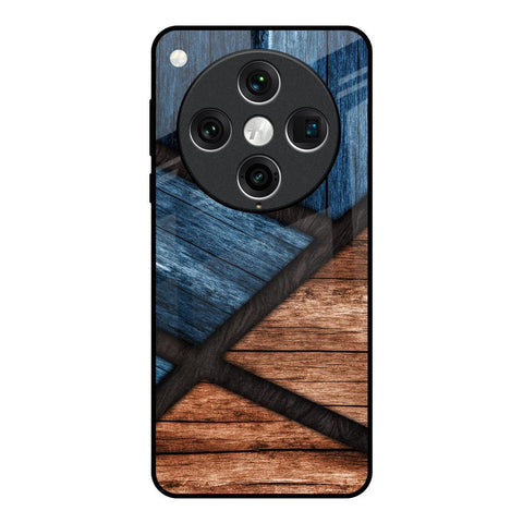 Wooden Tiles Glossy Case for Oppo Find x8 Pro