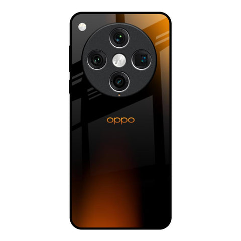 Orange Black Fusion Glossy Case for Oppo Find x8 Pro