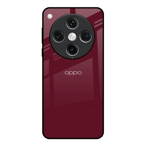 Classic Burgundy Glossy Case for Oppo Find x8 Pro