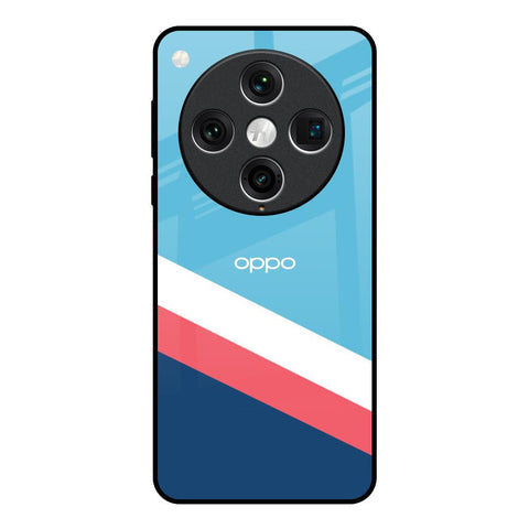 Pink & White Stripes Glossy Case For Oppo Find x8 Pro