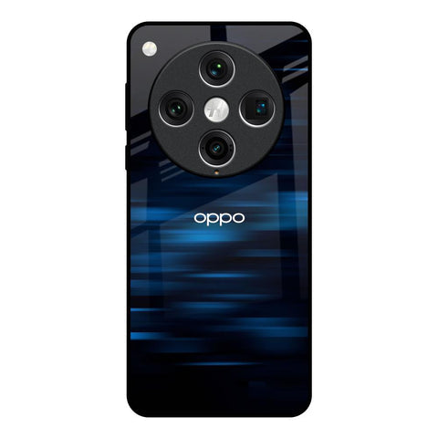 Blue Rough Abstract Glossy Case for Oppo Find x8 Pro