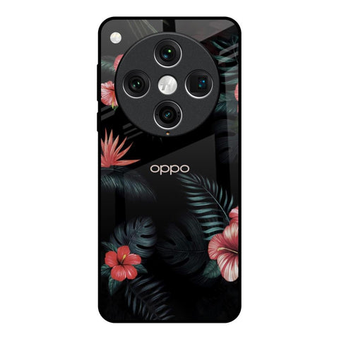 Tropical Art Flower Glossy Case for Oppo Find x8 Pro