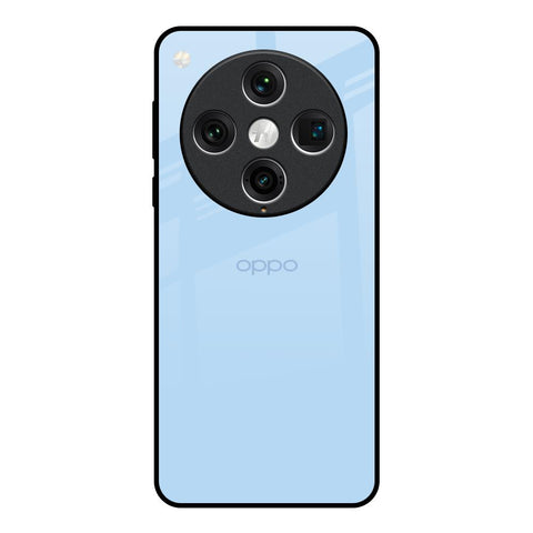 Pastel Sky Blue Glossy Case for Oppo Find x8 Pro