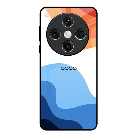 Wavy Color Pattern Glossy Case for Oppo Find x8 Pro