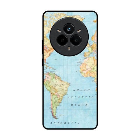 Travel Map Glossy Case for Realme 14 Pro 5G