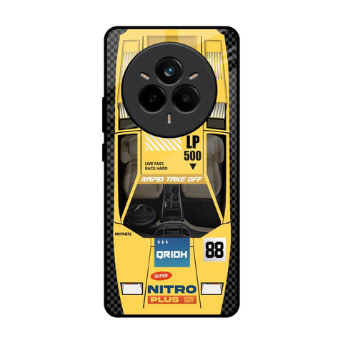 Yellow Racing Car Glossy Case for Realme 14 Pro 5G