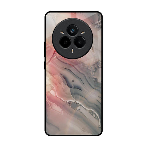 Pink And Grey Marble Glossy Case For Realme 14 Pro 5G