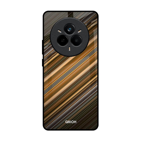 Diagonal Slash Pattern Glossy Case for Realme 14 Pro 5G