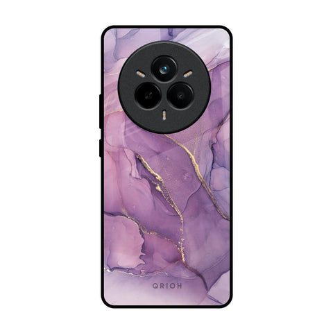 Purple Gold Marble Glossy Case for Realme 14 Pro 5G