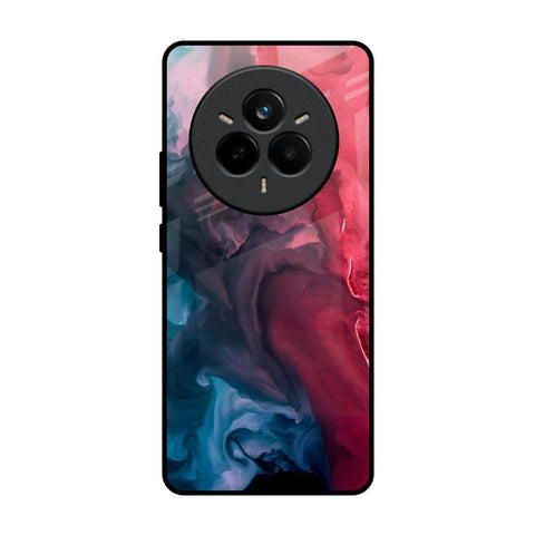 Blue & Red Smoke Glossy Case for Realme 14 Pro 5G