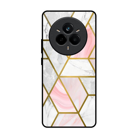 Geometrical Marble Glossy Case for Realme 14 Pro 5G