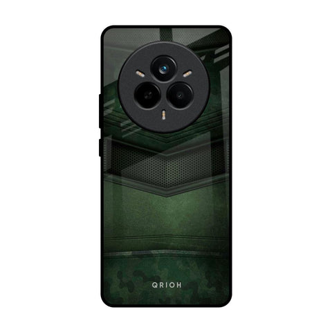 Green Leather Glossy Case for Realme 14 Pro 5G