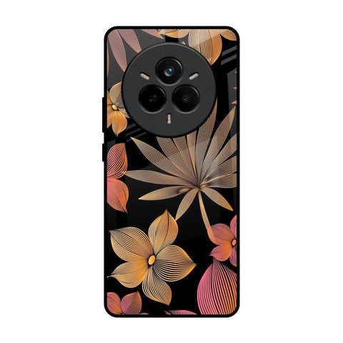 Lines Pattern Flowers Glossy Case for Realme 14 Pro 5G