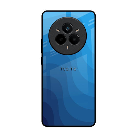 Blue Wave Abstract Glossy Case for Realme 14 Pro 5G
