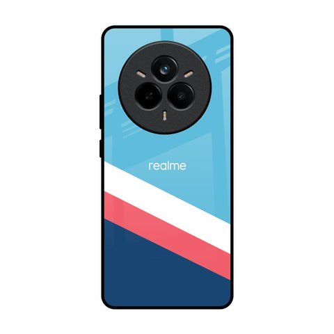 Pink & White Stripes Glossy Case For Realme 14 Pro 5G