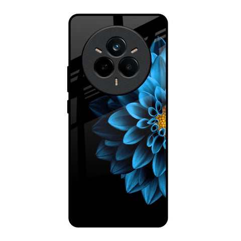 Half Blue Flower Glossy Case for Realme 14 Pro Plus 5G