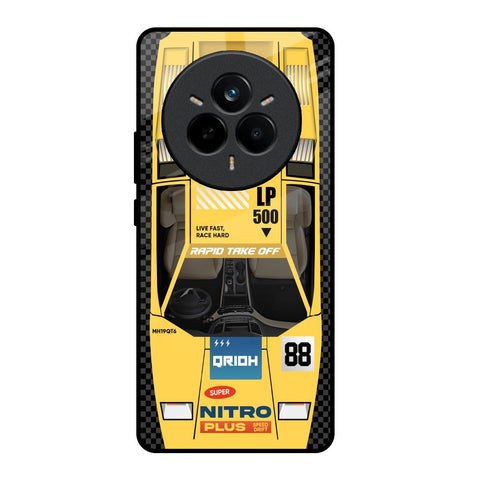 Yellow Racing Car Glossy Case for Realme 14 Pro Plus 5G