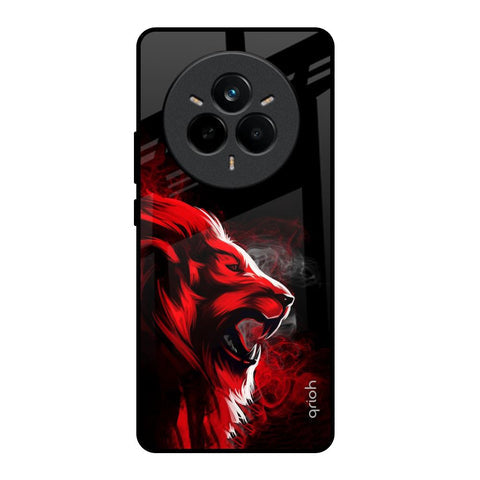 Red Angry Lion Glossy Case for Realme 14 Pro Plus 5G