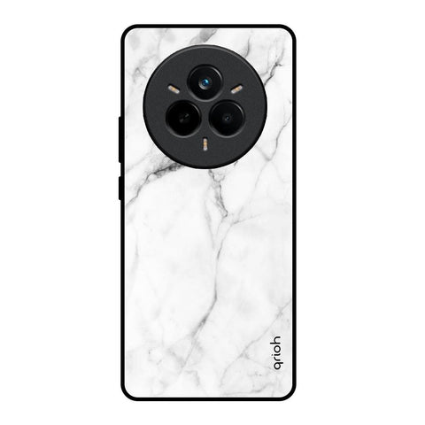 Modern White Marble Glossy Case for Realme 14 Pro Plus 5G
